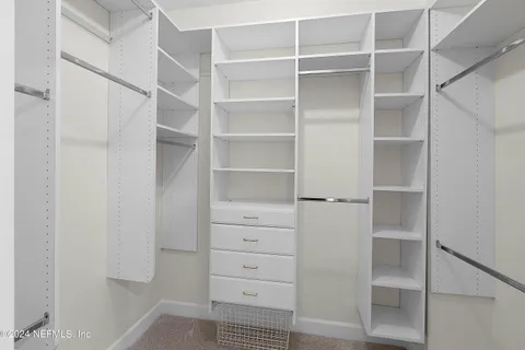 a view of walk in closet