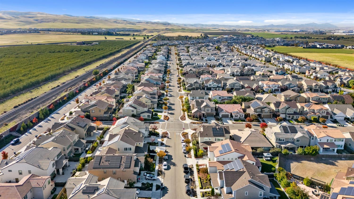 2371 Rio Grande Drive Tracy, CA 95377 - Photo 57 of 61 an aerial view of a city with ocean view