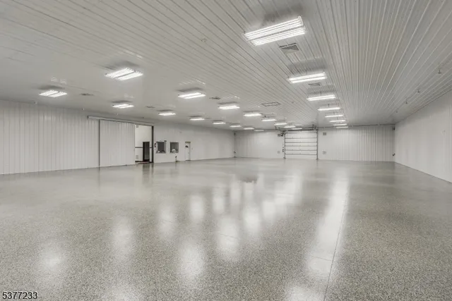 a view of a black and white checkered floor