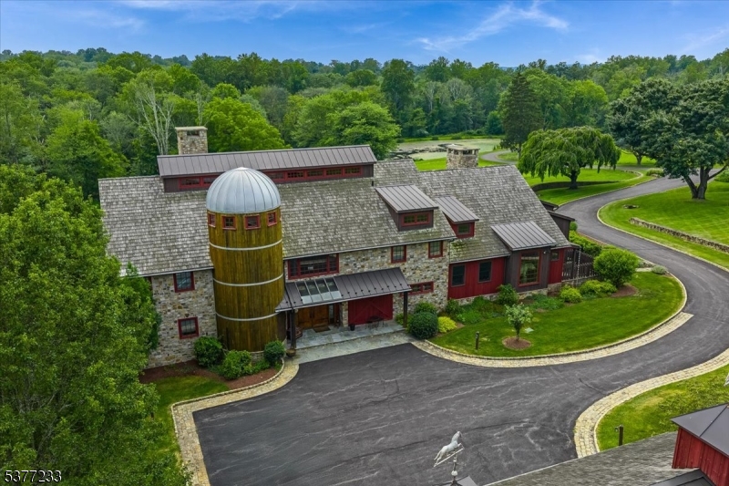 106 Mountain Top Road Glen Gardner, NJ 08826 - Photo 46 of 48 an aerial view of a house with a garden and trees