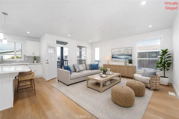 a workspace with furniture and window