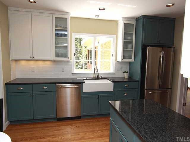3722 Eton Road Durham, NC 27707 - Photo 10 of 25 Beautiful farmhouse sink and great window that overlooks the back lawn