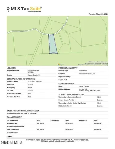 $145,000 | 336 Dickinson Hill Road, Bolton, NY 12824