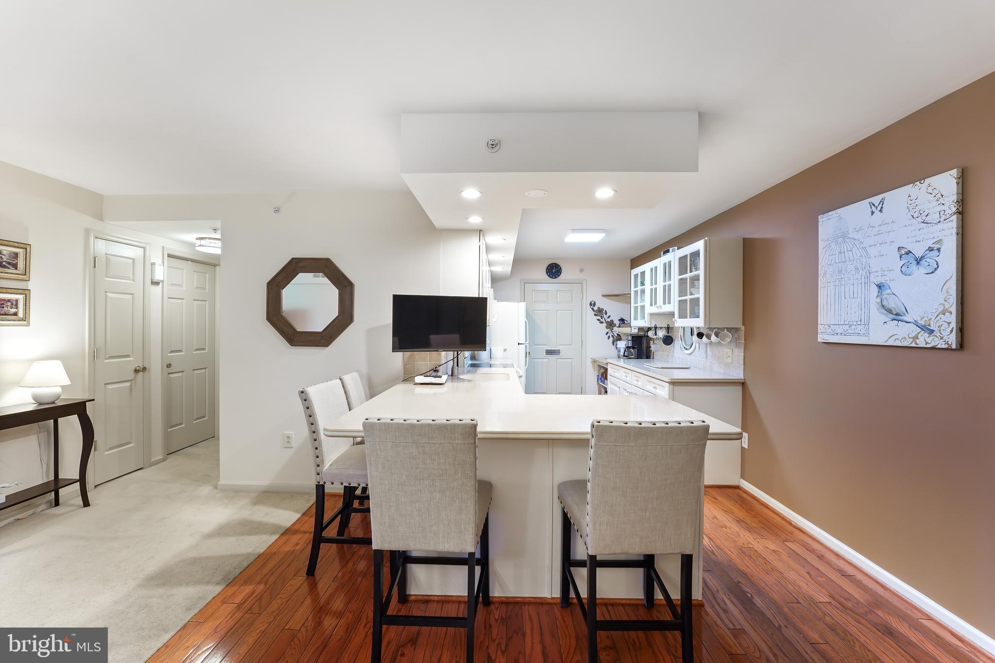 652 Brandon Road Eagleville, PA 19403 - Photo 6 of 29 Breakfast Bar with Hardwood Flooring