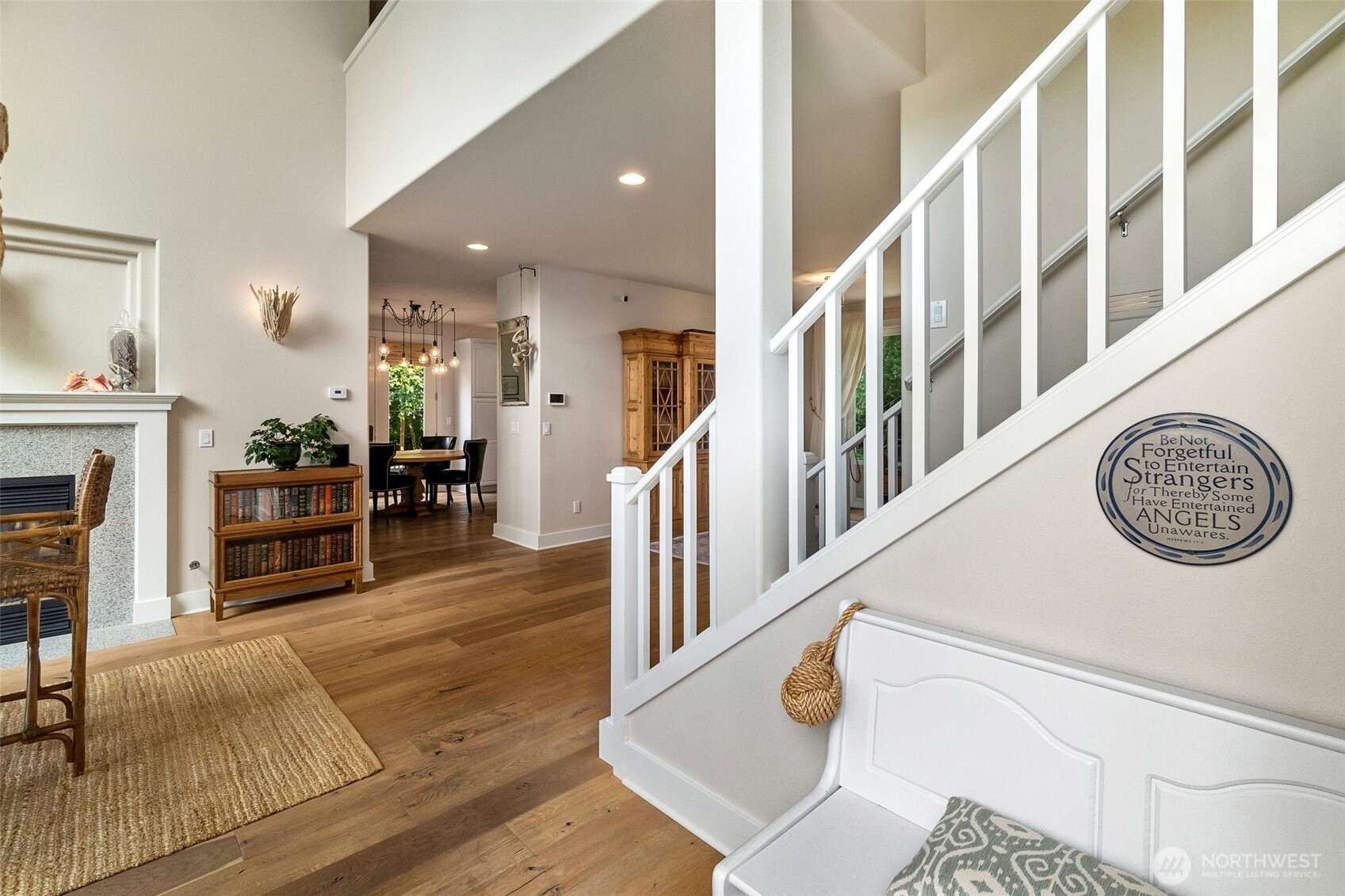 9044 Hunter Point Road Northwest Olympia, WA 98502 - Photo 6 of 40 a view of living room with furniture and fireplace