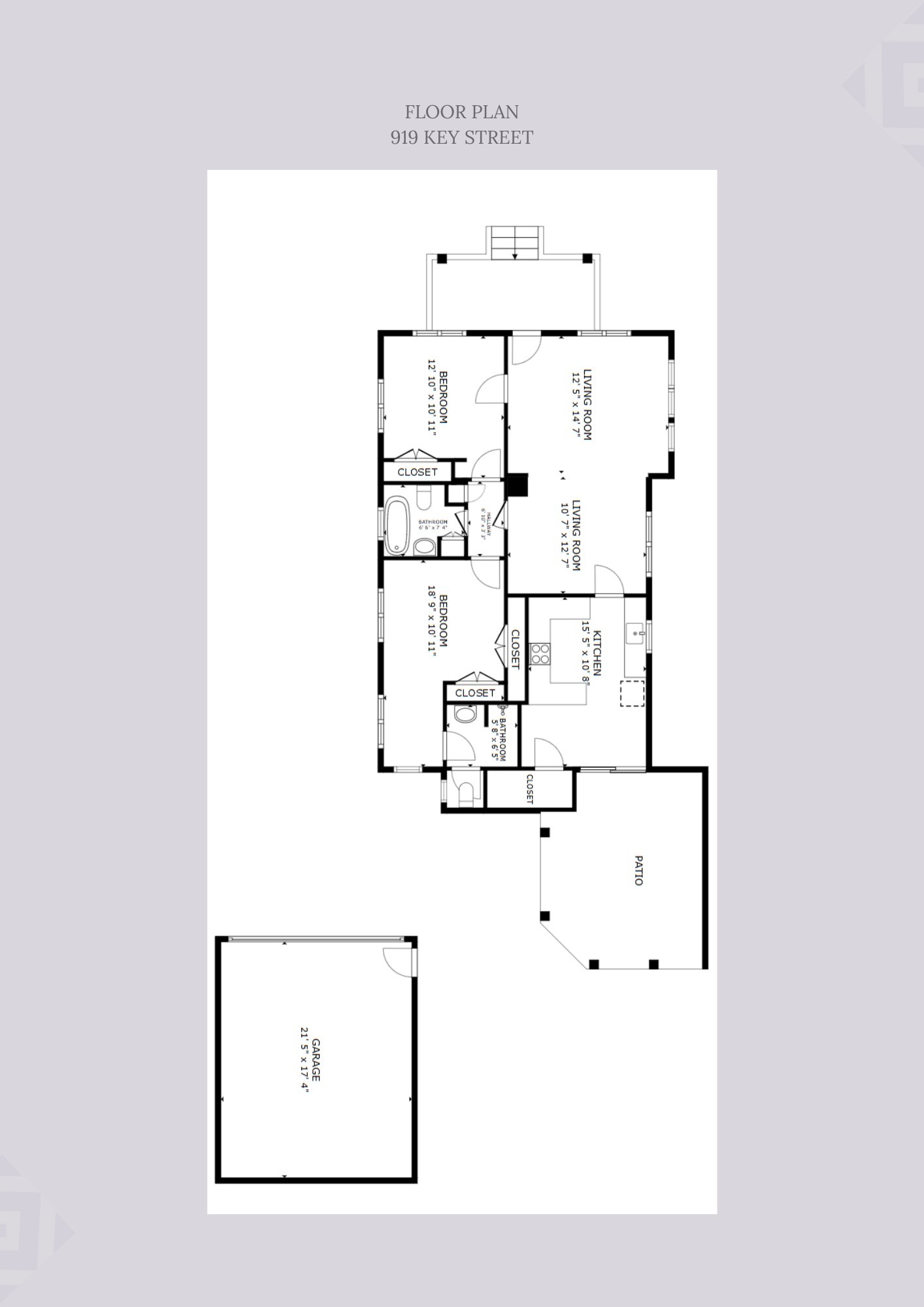919 Key Street Houston, TX 77009 - Photo 39 of 39 Floor plan