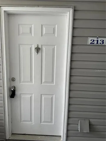 a view of front door