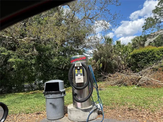 a view of an outdoor space and a yard