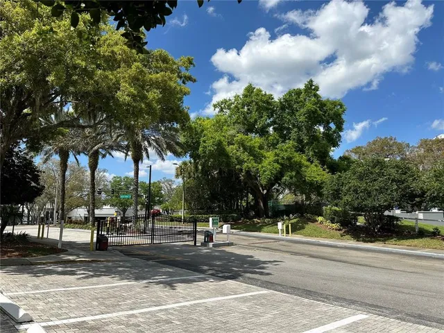 a view of a street with houses