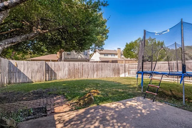a view of a park with a slide