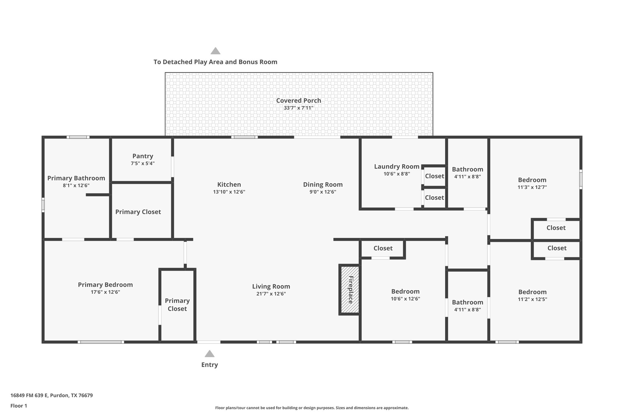16857 Fm 639 Road East Purdon, TX 76679 - Photo 38 of 38 View of home floor plan