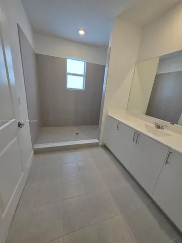 an empty room with a natural light