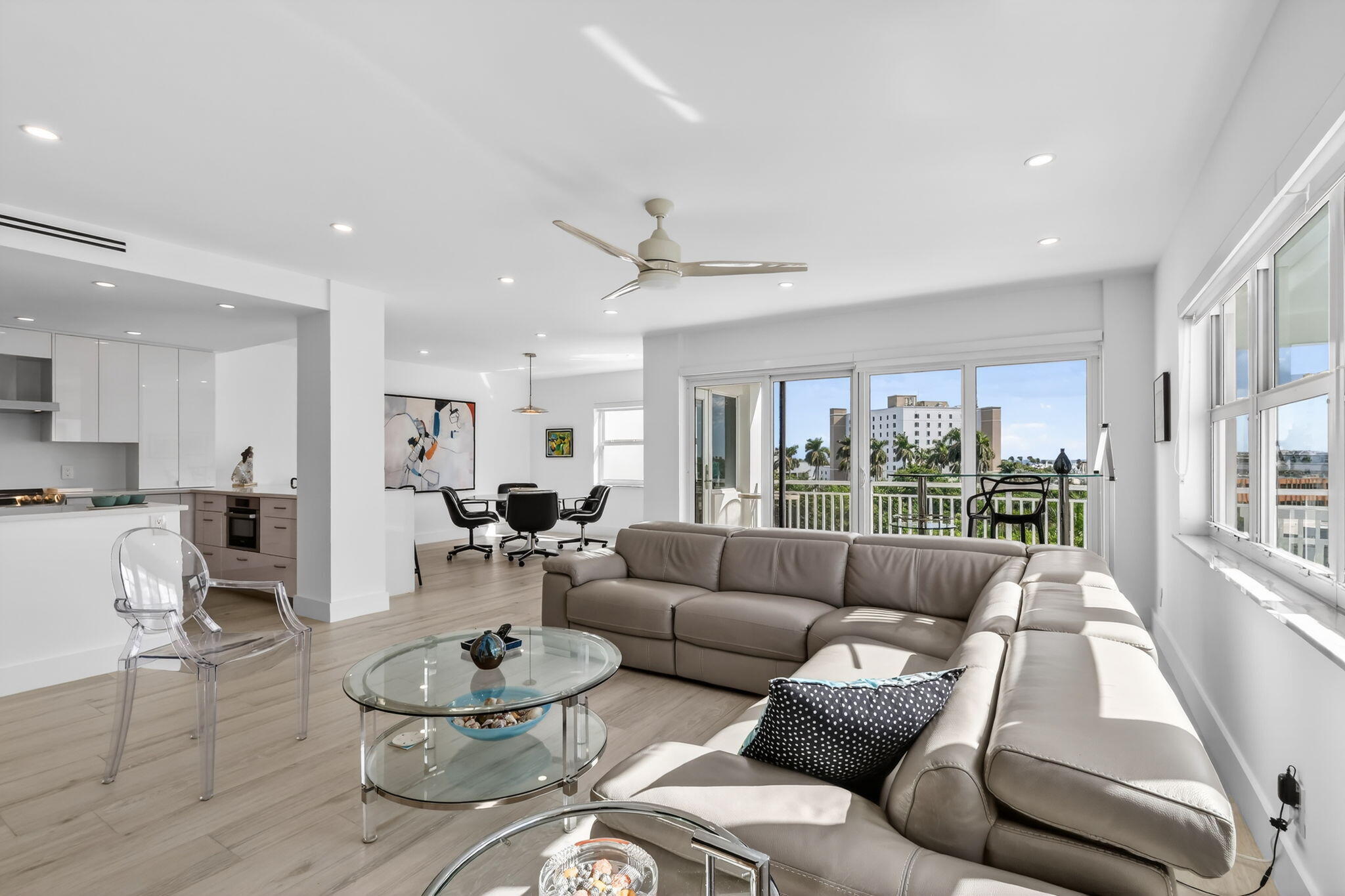 1000 Lowry Street, Unit 6J Delray Beach, FL 33483 - Photo 11 of 63 a living room with furniture and a large window