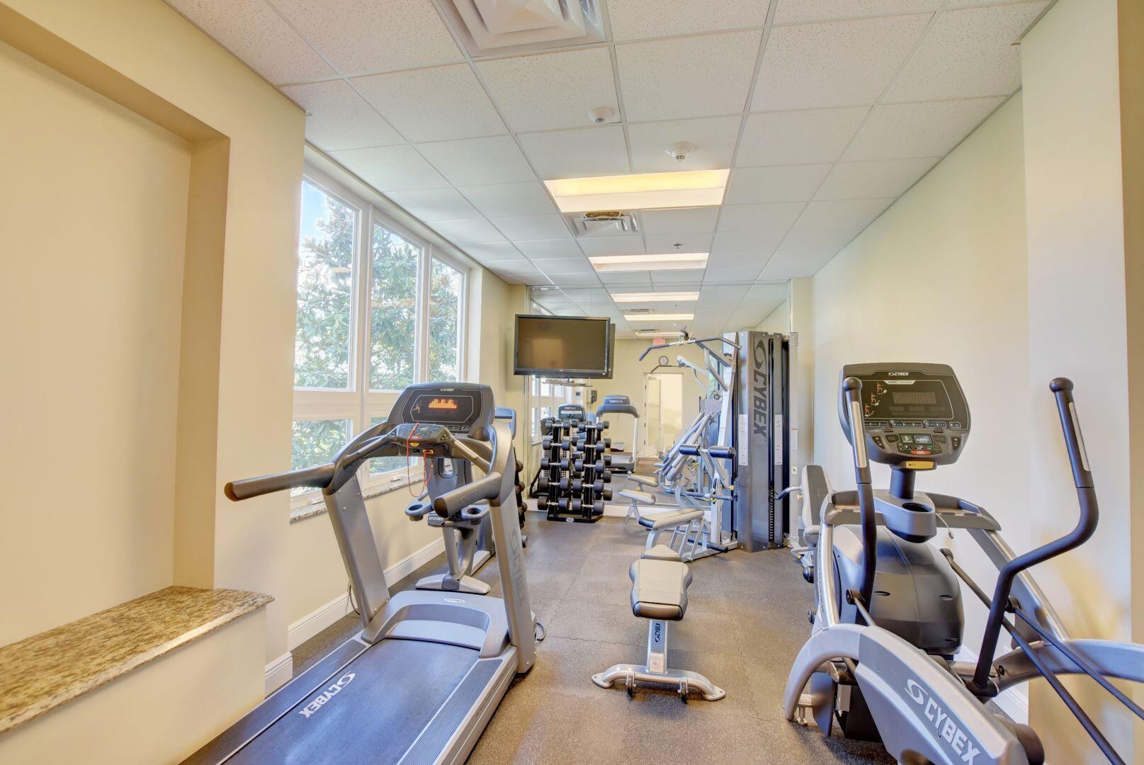 1000 Lowry Street, Unit 6J Delray Beach, FL 33483 - Photo 51 of 63 a view of a room with gym equipment