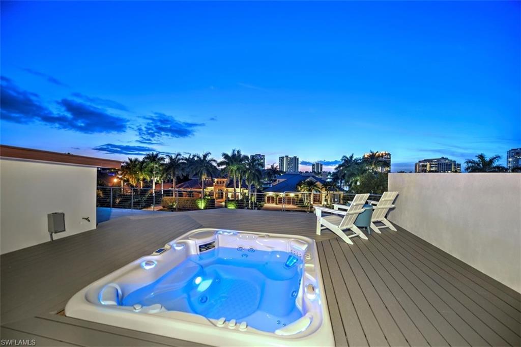 3860 Crayton Road Naples, FL 34103 - Photo 32 of 32 Sunset hot tub view