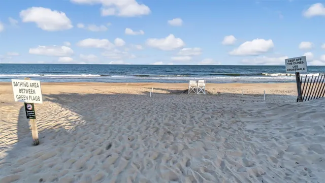 a view of an ocean and beach