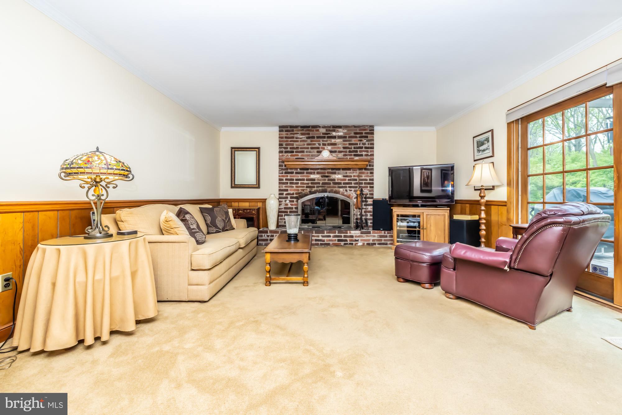 204 Downing Road Downingtown, PA 19335 - Photo 32 of 54 Family Room w/ Wood Fireplace