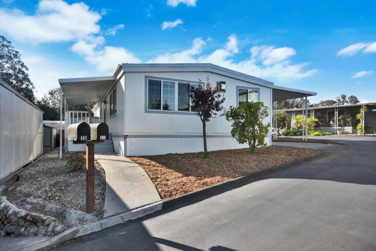 a view of a house with a patio