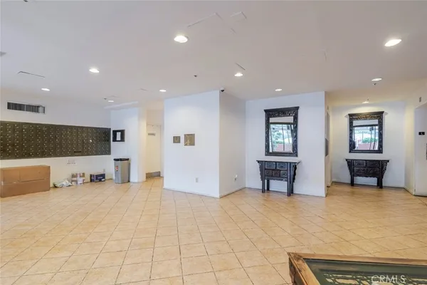 a bathroom with a mirror