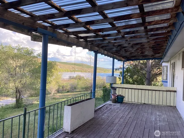 a view of a roof deck