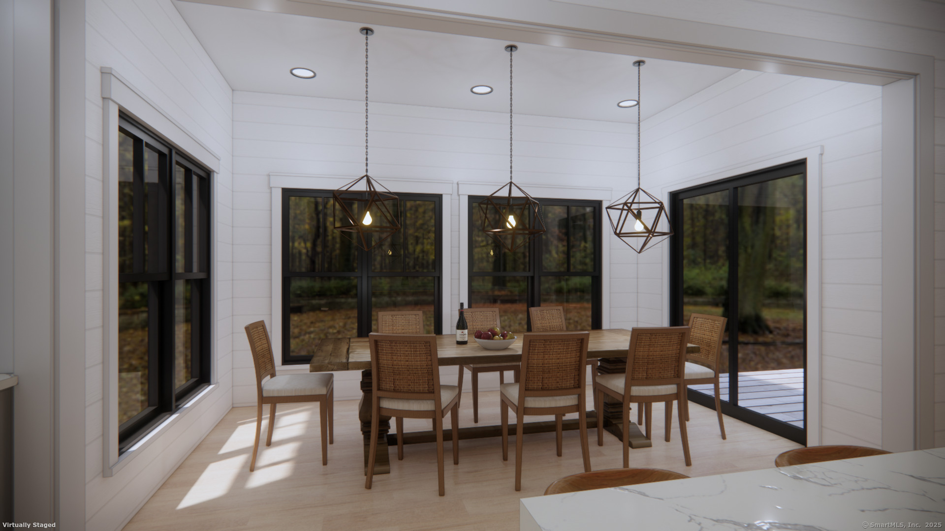 94 Soundview Road Ridgefield, CT 06877 - Photo 18 of 18 a view of a dining room with furniture window and outside view