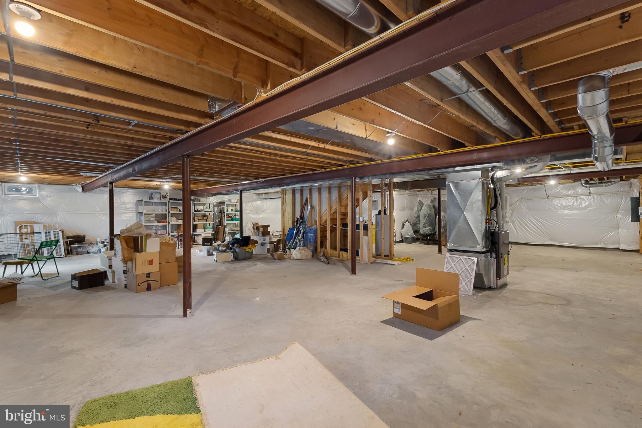 121 Devalinder Drive Newark, DE 19702 - Photo 37 of 41 Unfinished Basement & Utilities