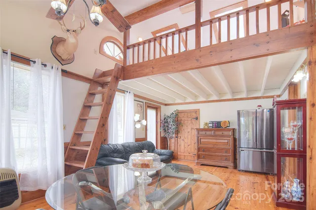 a bedroom with a bed and a bed