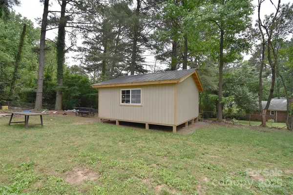 a front view of a house with patio