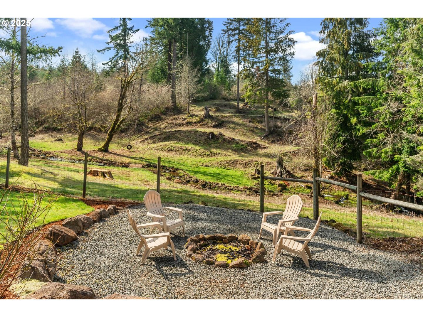 21481 South Ridge Road Oregon City, OR 97045 - Photo 34 of 48 a backyard of a house with a yard and outdoor seating