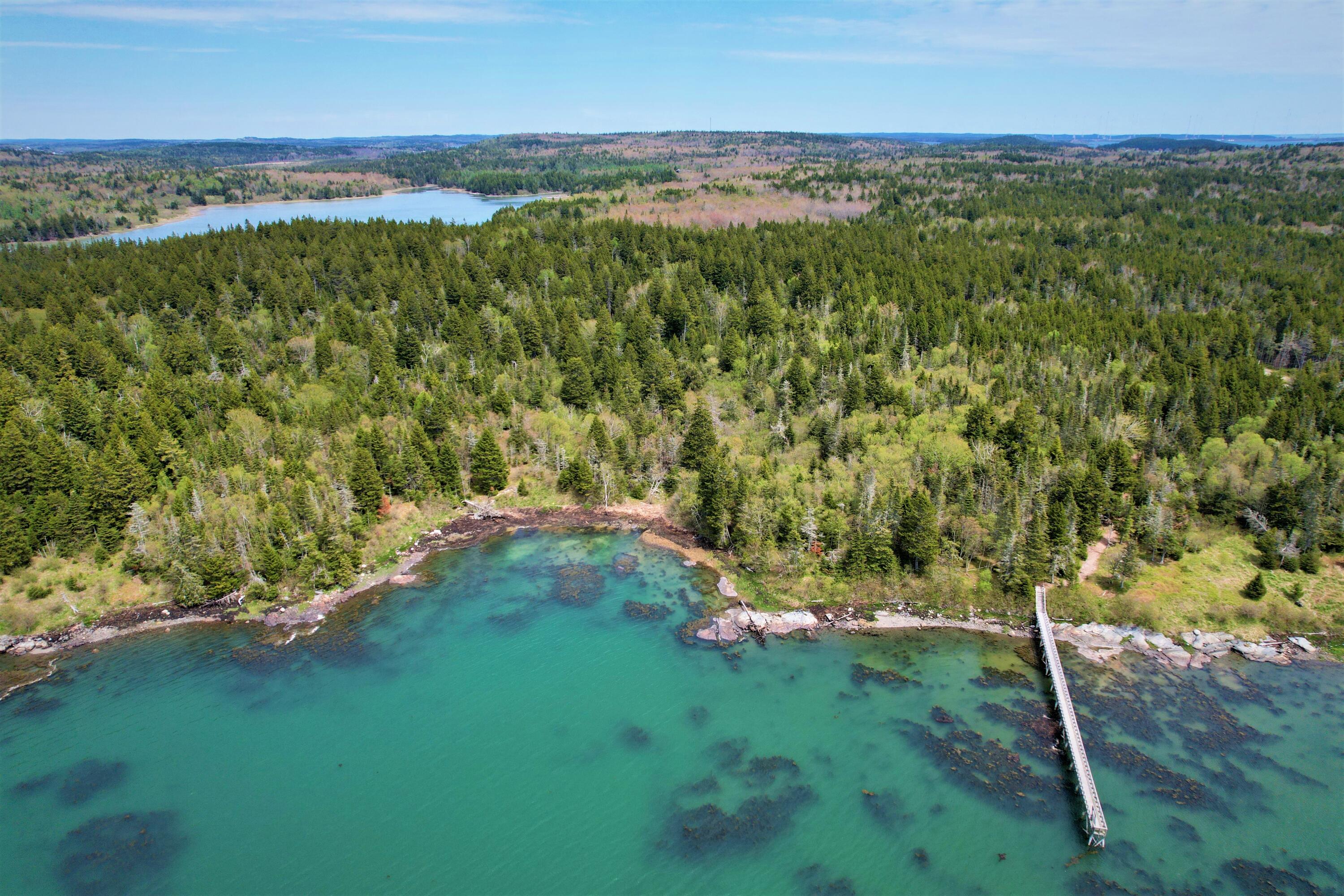 Aerial View of Shoreline & Lot