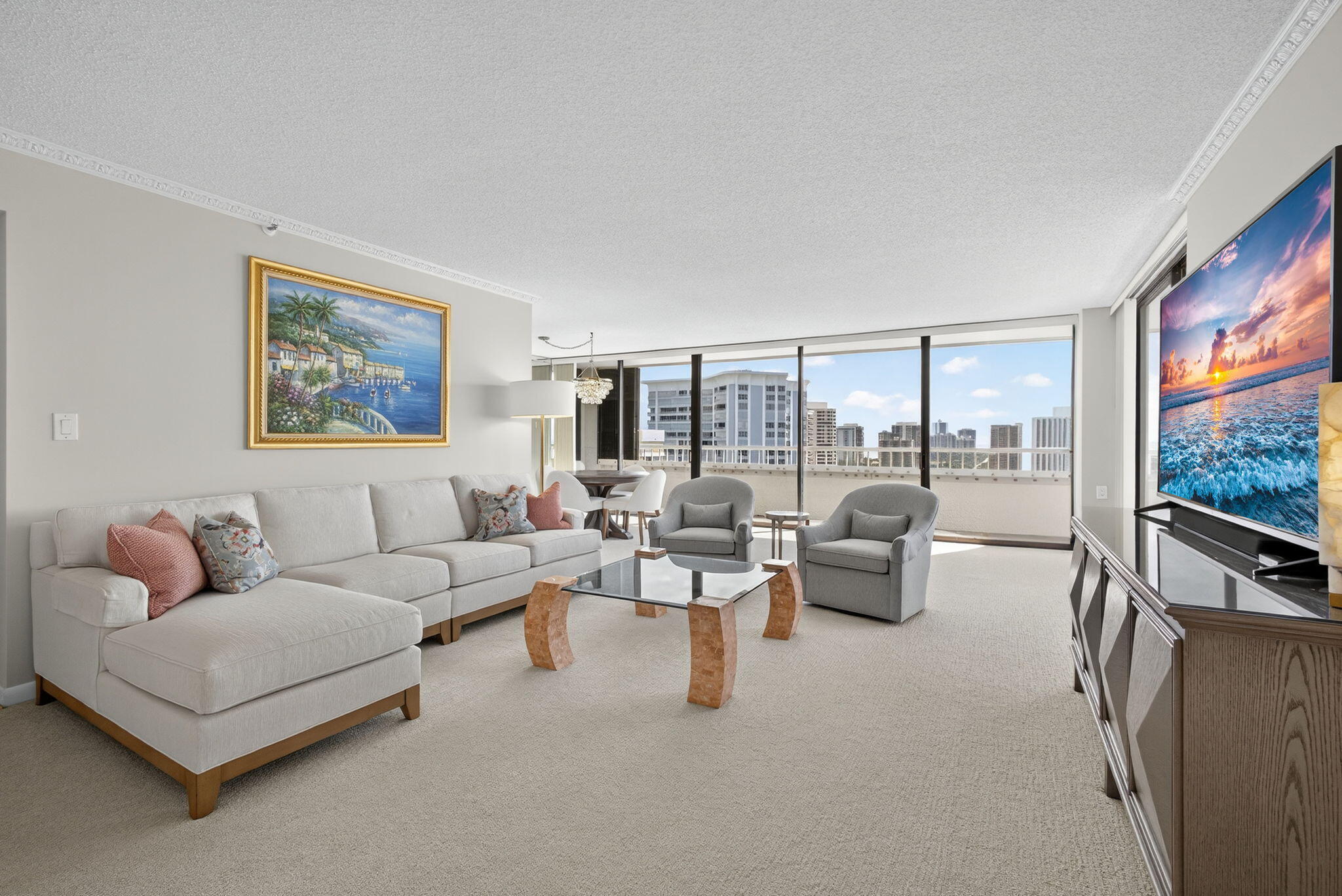 5280 North Ocean Drive, Unit 15E Singer Island, FL 33404 - Photo 16 of 53 Living Room