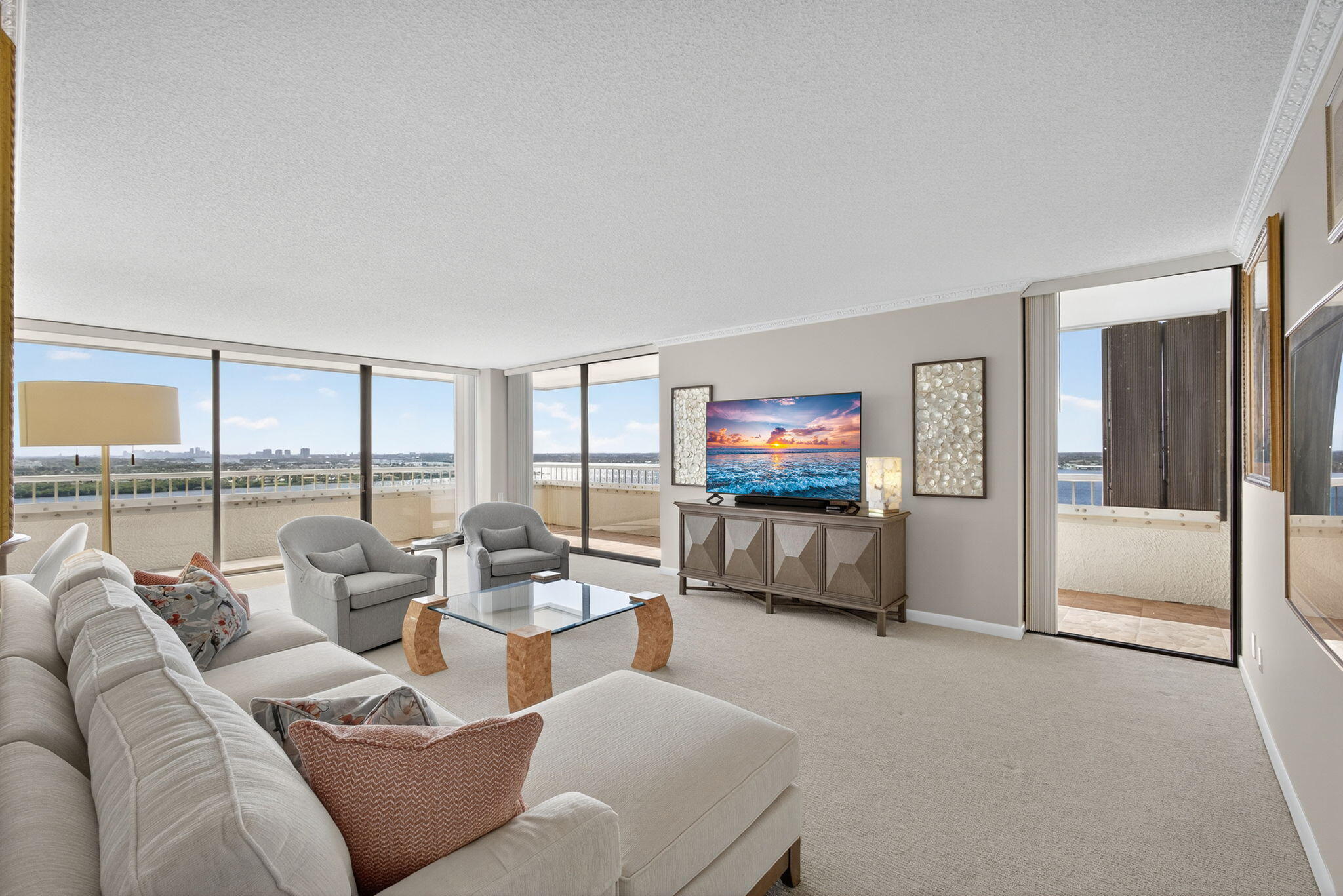 5280 North Ocean Drive, Unit 15E Singer Island, FL 33404 - Photo 19 of 53 Spacious Living Room