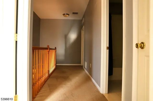 a bathroom with a shower curtain