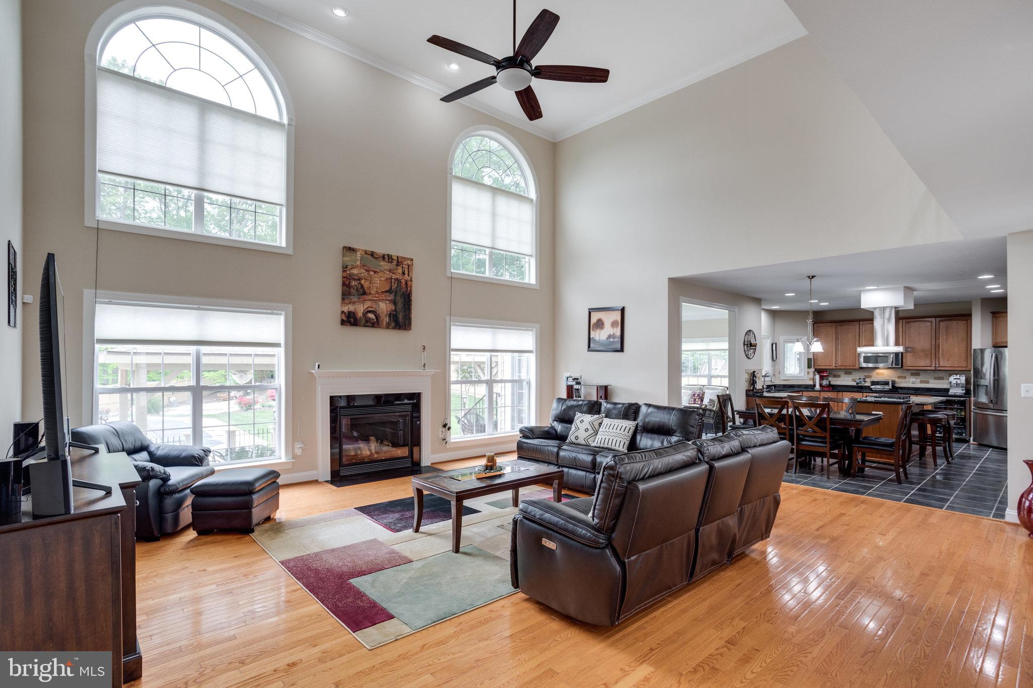 13195 Delaney Road Woodbridge, VA 22193 - Photo 19 of 88 Family Room w/ ceiling fan & gas fireplace