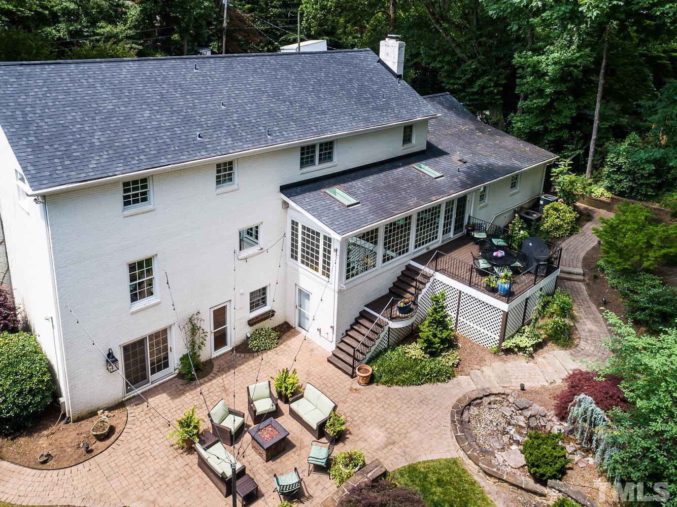 2520 York Road Raleigh, NC 27608 - Photo 3 of 6 an aerial view of a house with a yard balcony