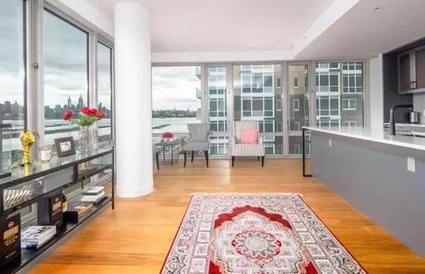 a very nice looking room with a large window