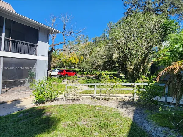 a view of an outdoor space with a lake view