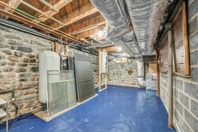 a view of a storage room