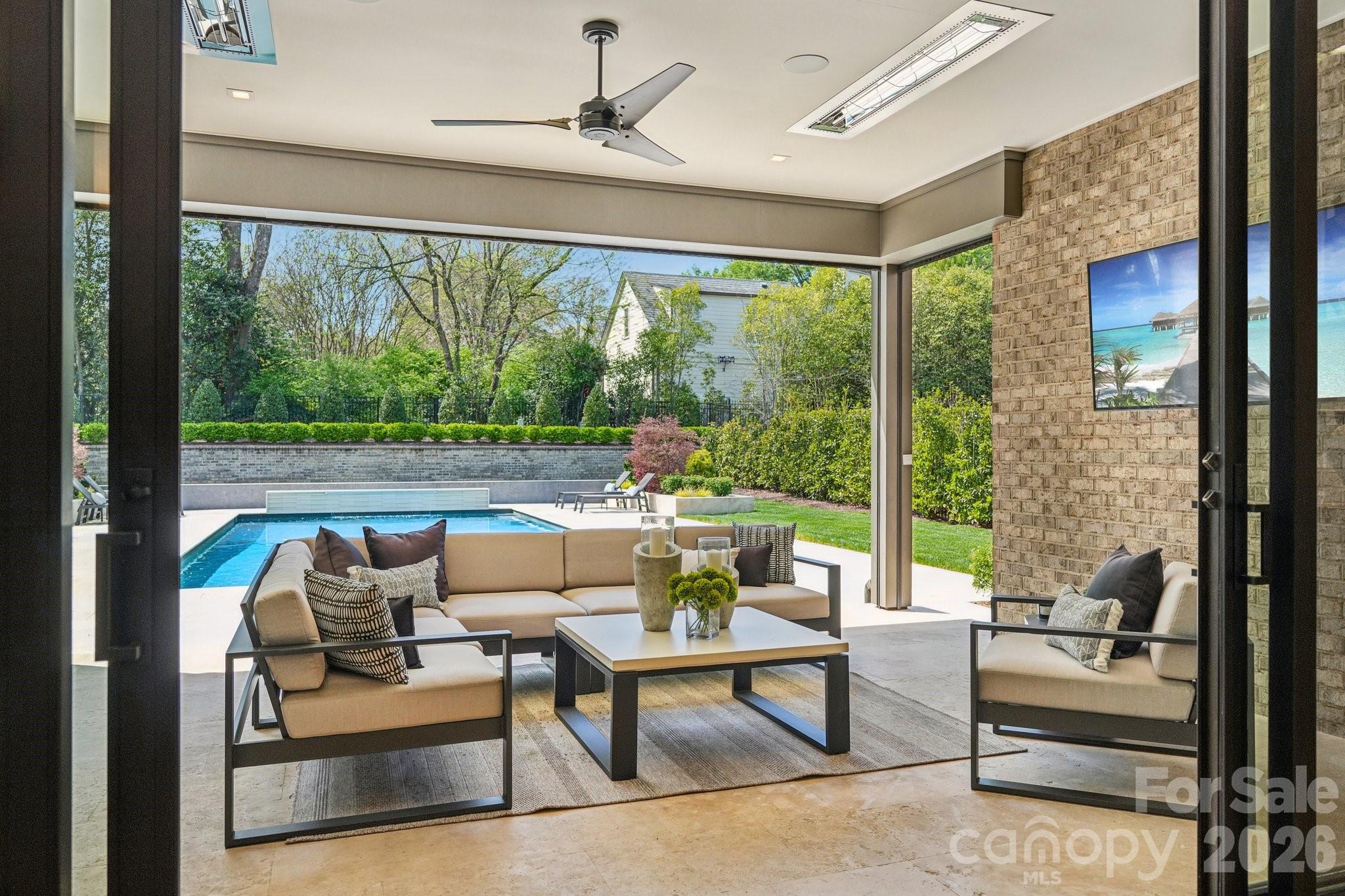 2103 Cortelyou Road Charlotte, NC 28211 - Photo 12 of 45 a living room with furniture and a large window
