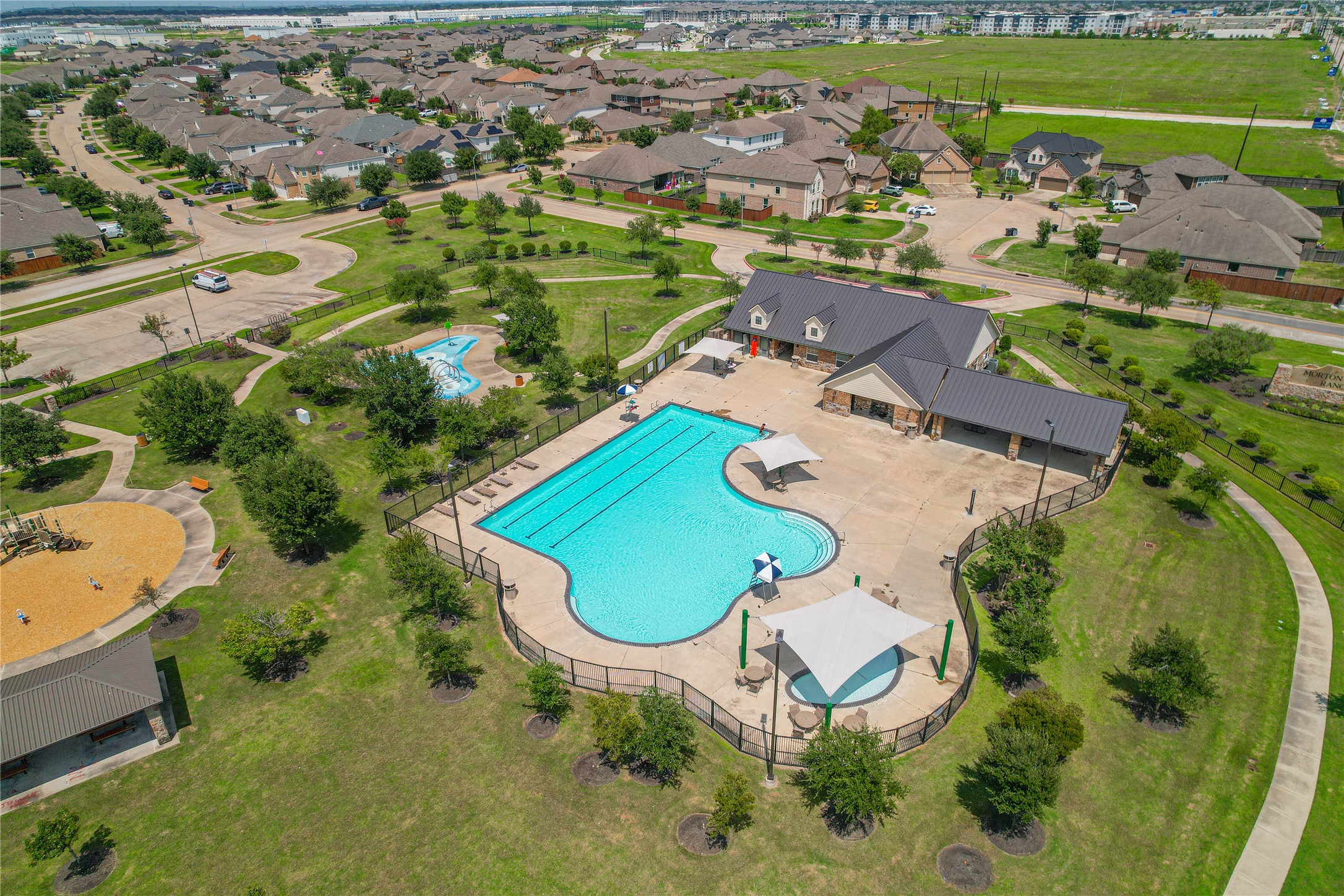 3027 Upland Spring Trace Katy, TX 77493 - Photo 28 of 29 an aerial view of a