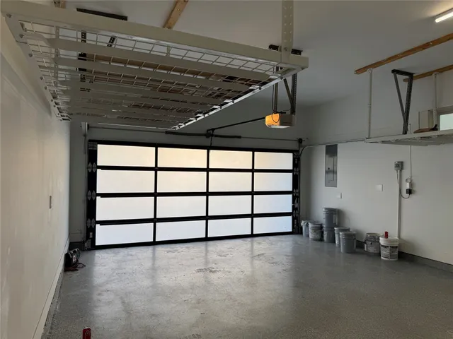 a view of a garage room