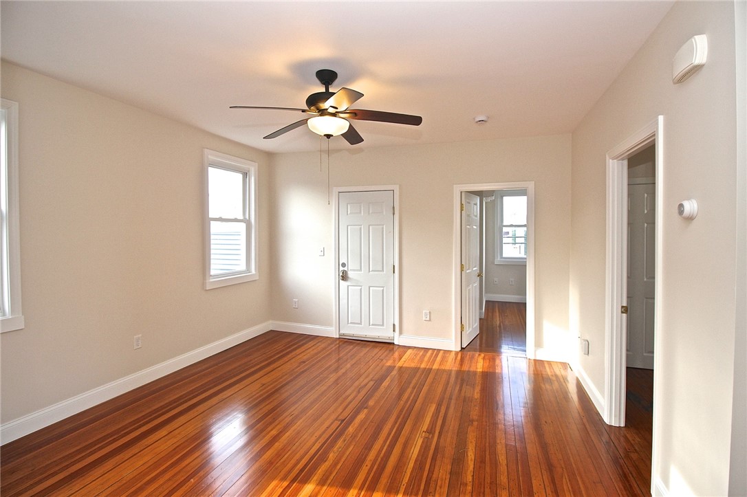 668 Thames Street, Unit 2 Newport, RI 02840 - Photo 40 of 42 Floor plan view from living room to front door, bedroom 1 and bedroom 2