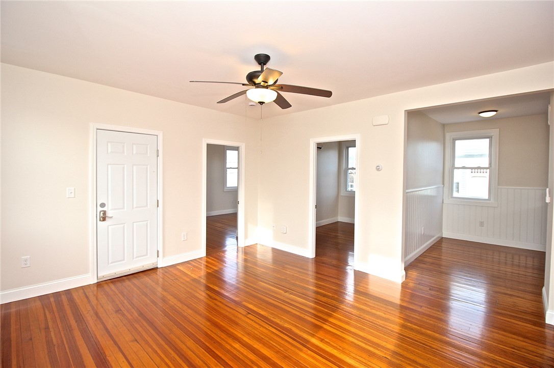 668 Thames Street, Unit 2 Newport, RI 02840 - Photo 41 of 42 Floor plan view from living room to front door, kitchen, bedroom 1 and bedroom 2
