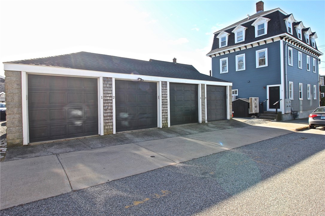 668 Thames Street, Unit 2 Newport, RI 02840 - Photo 36 of 42 4 Car Garage & view to rear building