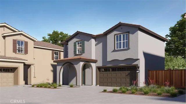 a front view of a house with balcony