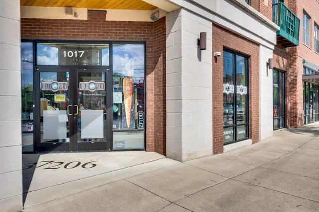 a car parked in front of a store
