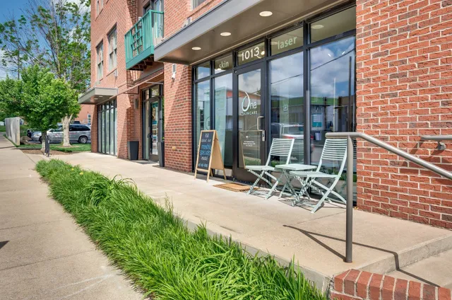 a car parked on the side of a street