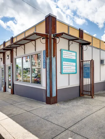 a view of a house with a porch
