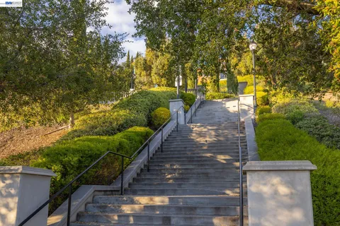 a view of street along with trees