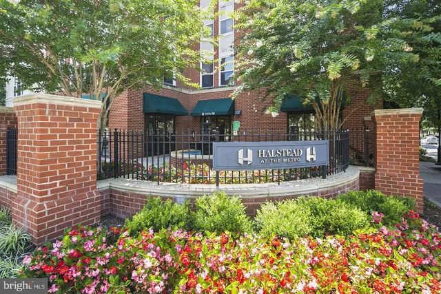 a view of sign board with flower plants